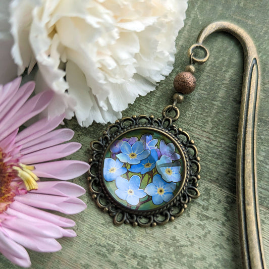 Bokmerke med anheng | Forget Me Not