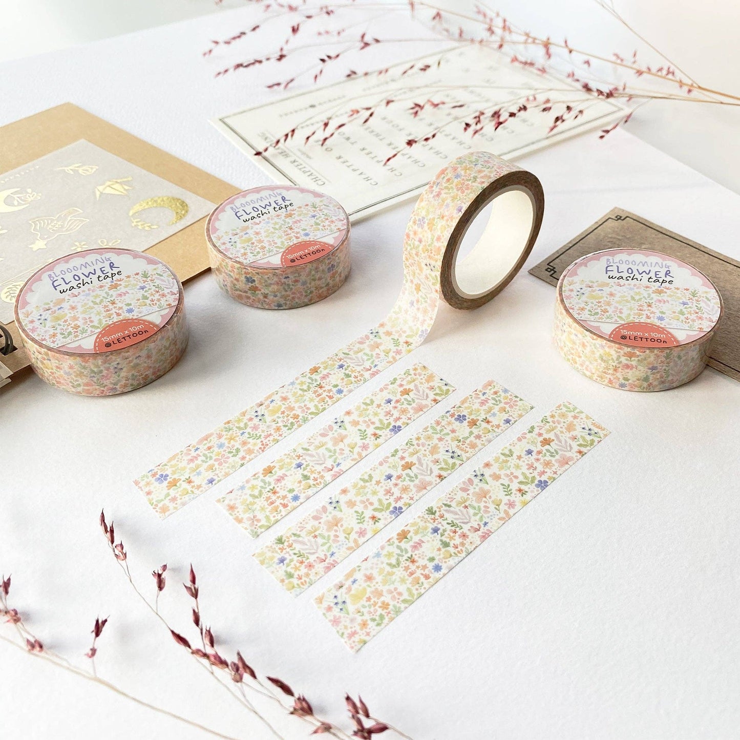 Washi Tape - Blooming Flower - Tea & Fables