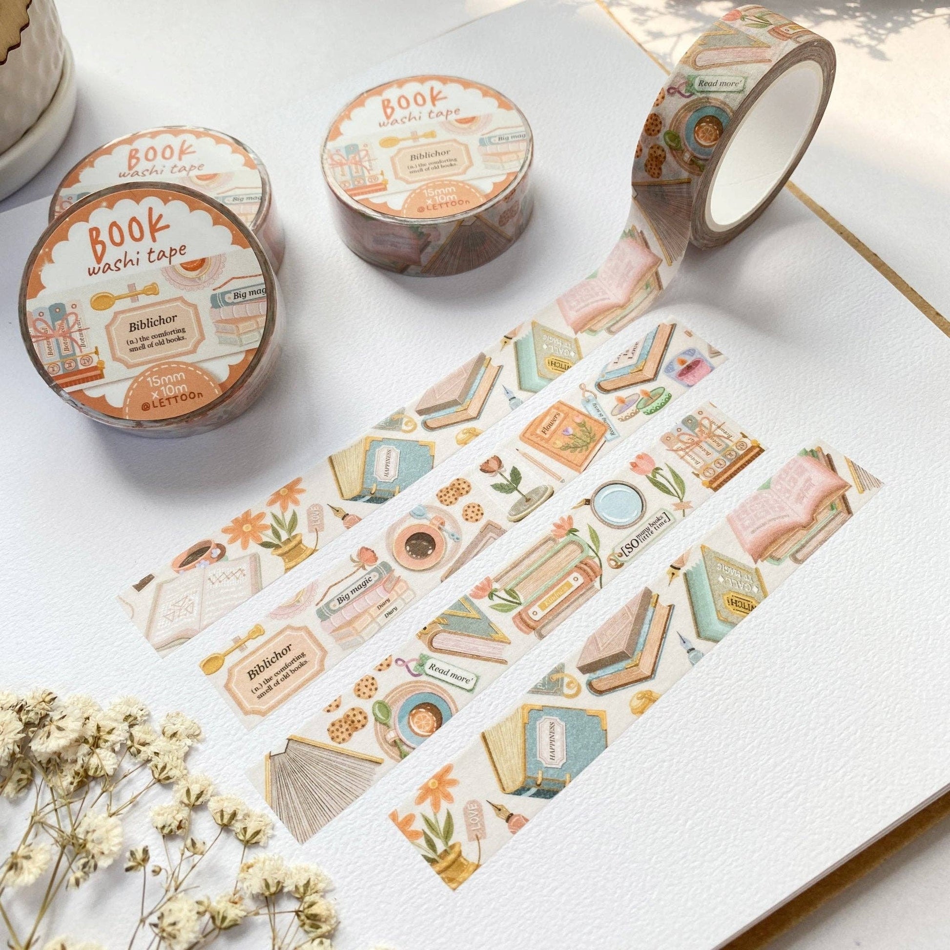 Washi Tape - Book - Tea & Fables