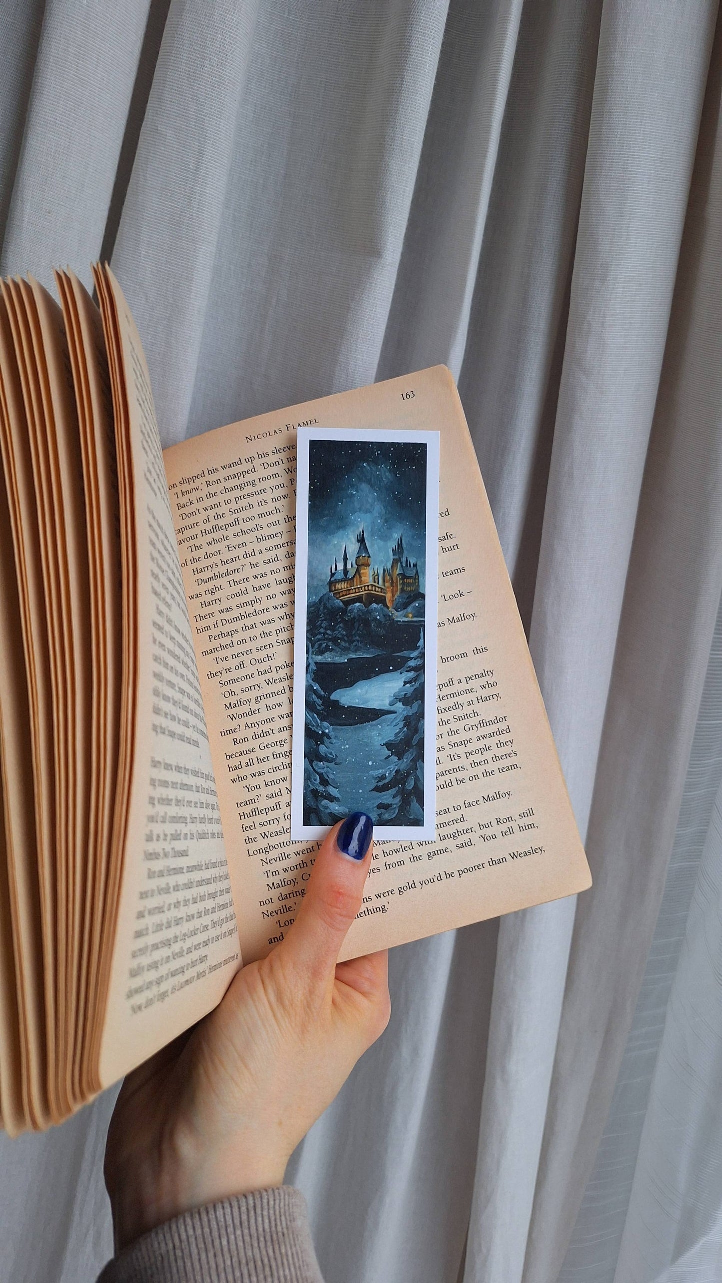 Snowy Winter Castle Bookmark