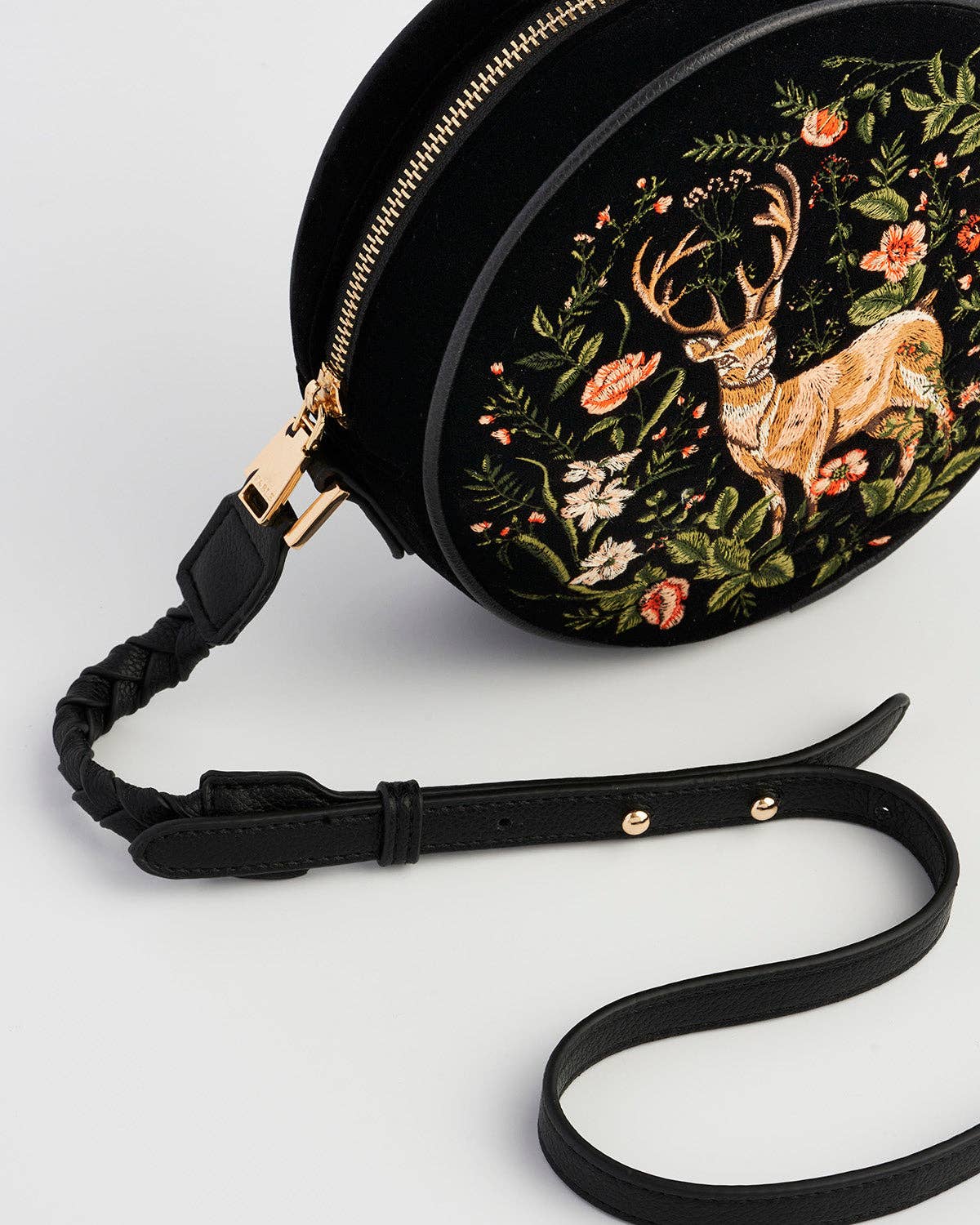 FABLE Aurora Fawn Black Circle Bag