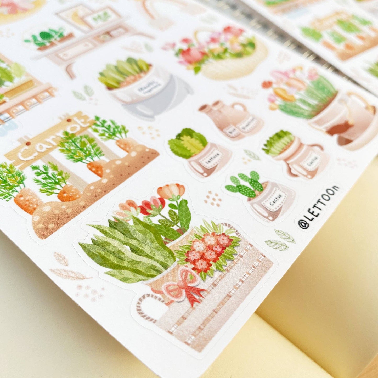 Sticker Sheet - Spring Garden: Semi-Transparent