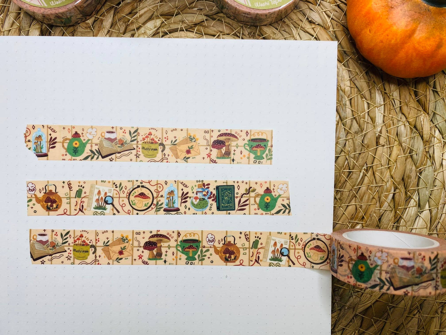 Washi Tape: Vintage Mushroom