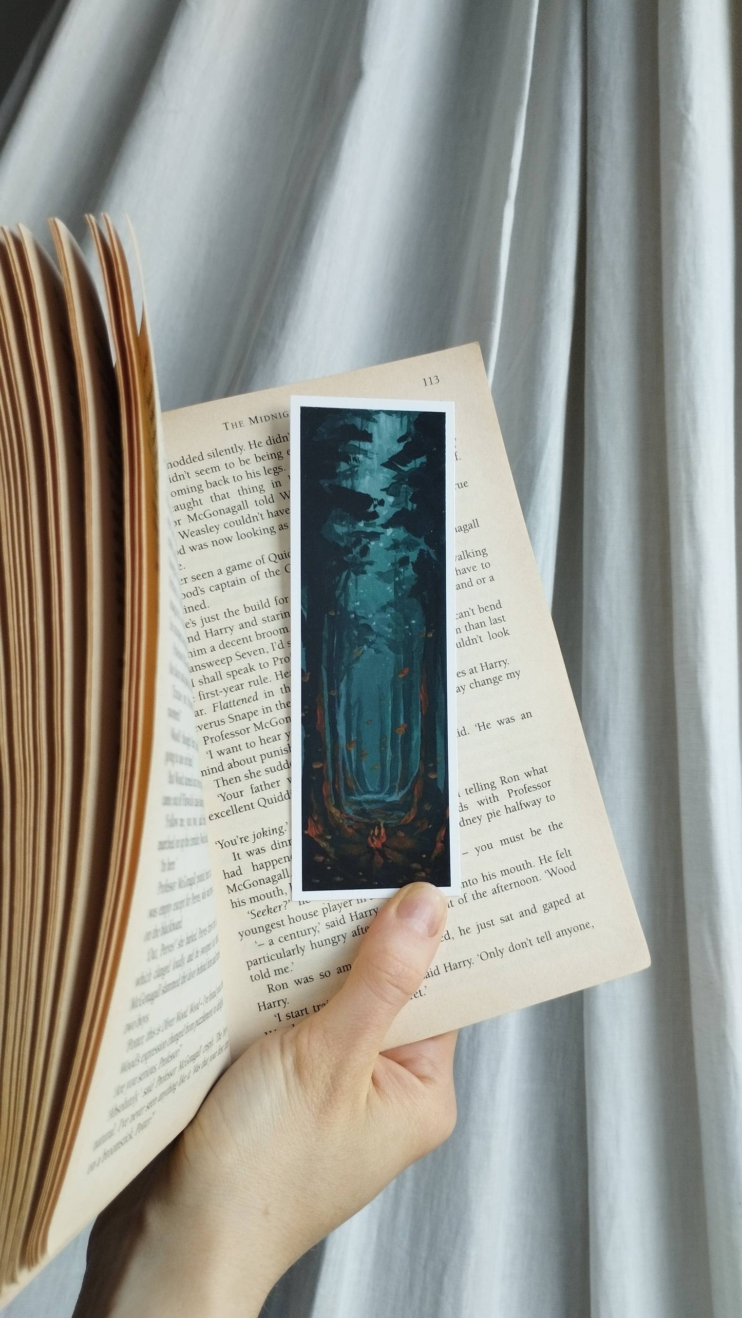 Forest Fire Glow Bookmark
