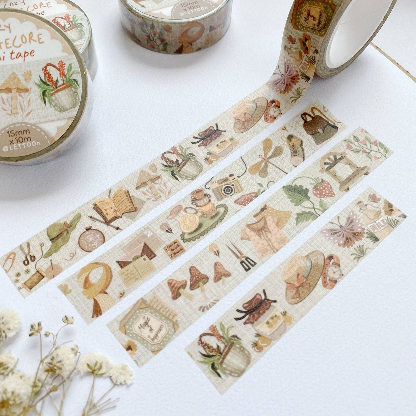 Washi Tape - Cozy Cottagecore - Tea & Fables