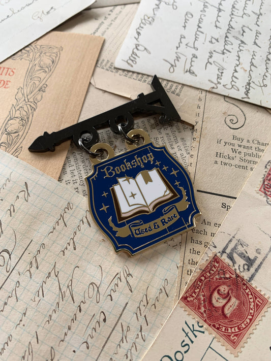 Bookshop Sign Pin