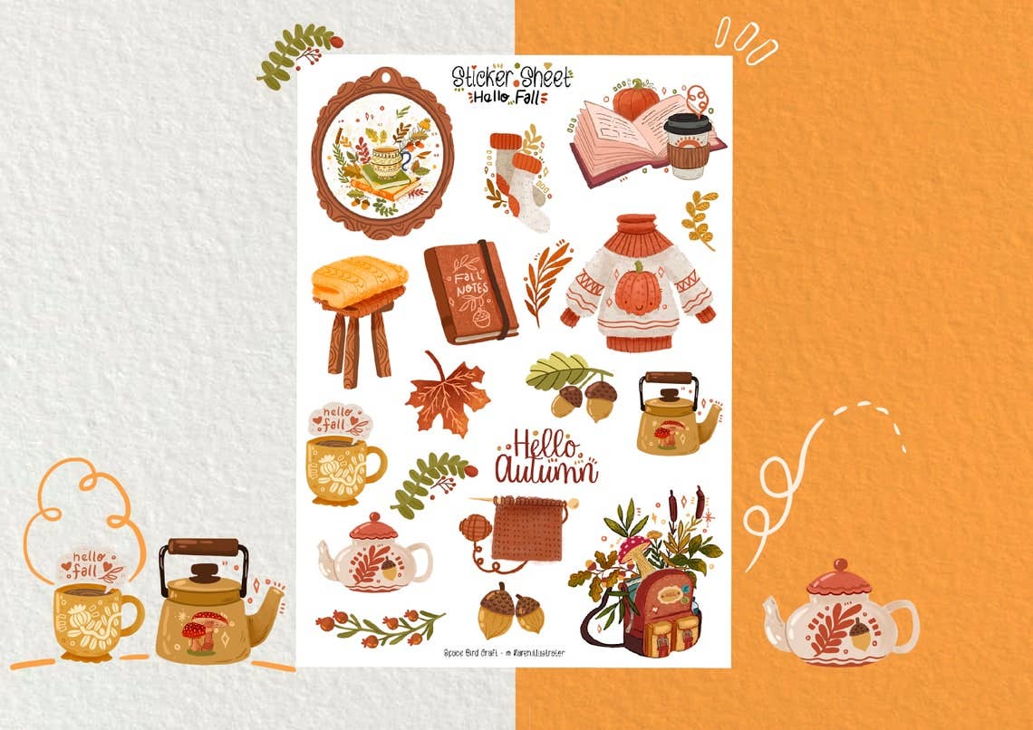 Sticker Sheet: Hello Fall