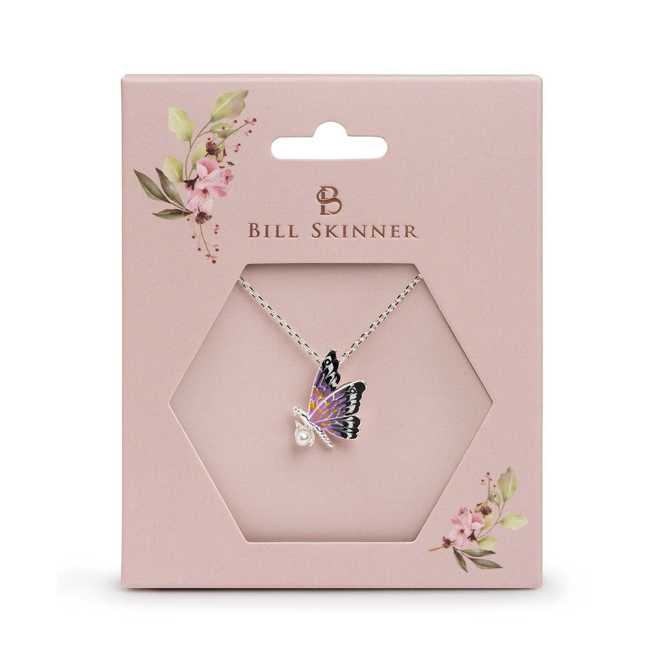 Half Butterfly & Pearl Pendant