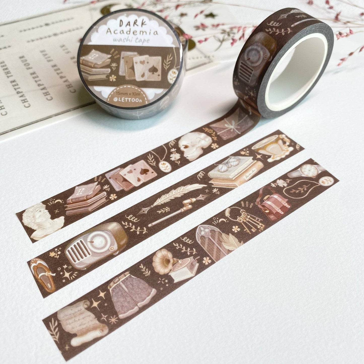 Washi Tape - Dark Academia - Tea & Fables