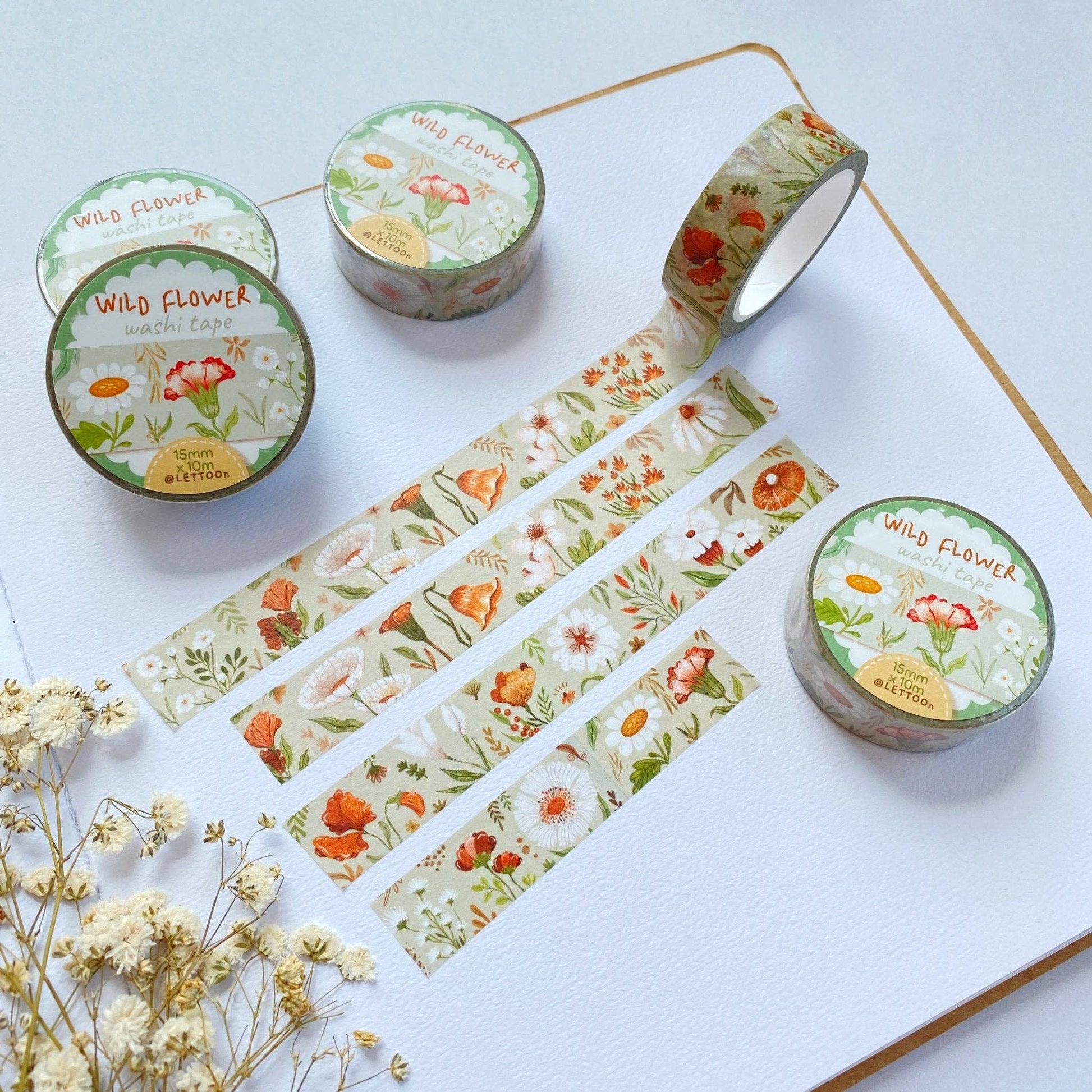 Washi Tape - Wild Flower - Tea & Fables