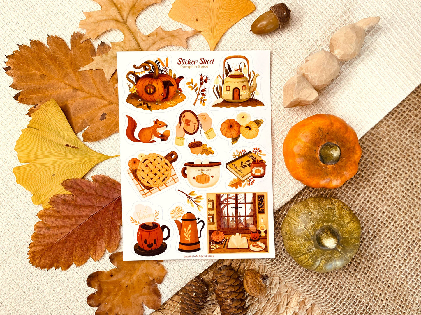 Sticker Sheet: Pumpkin Spice