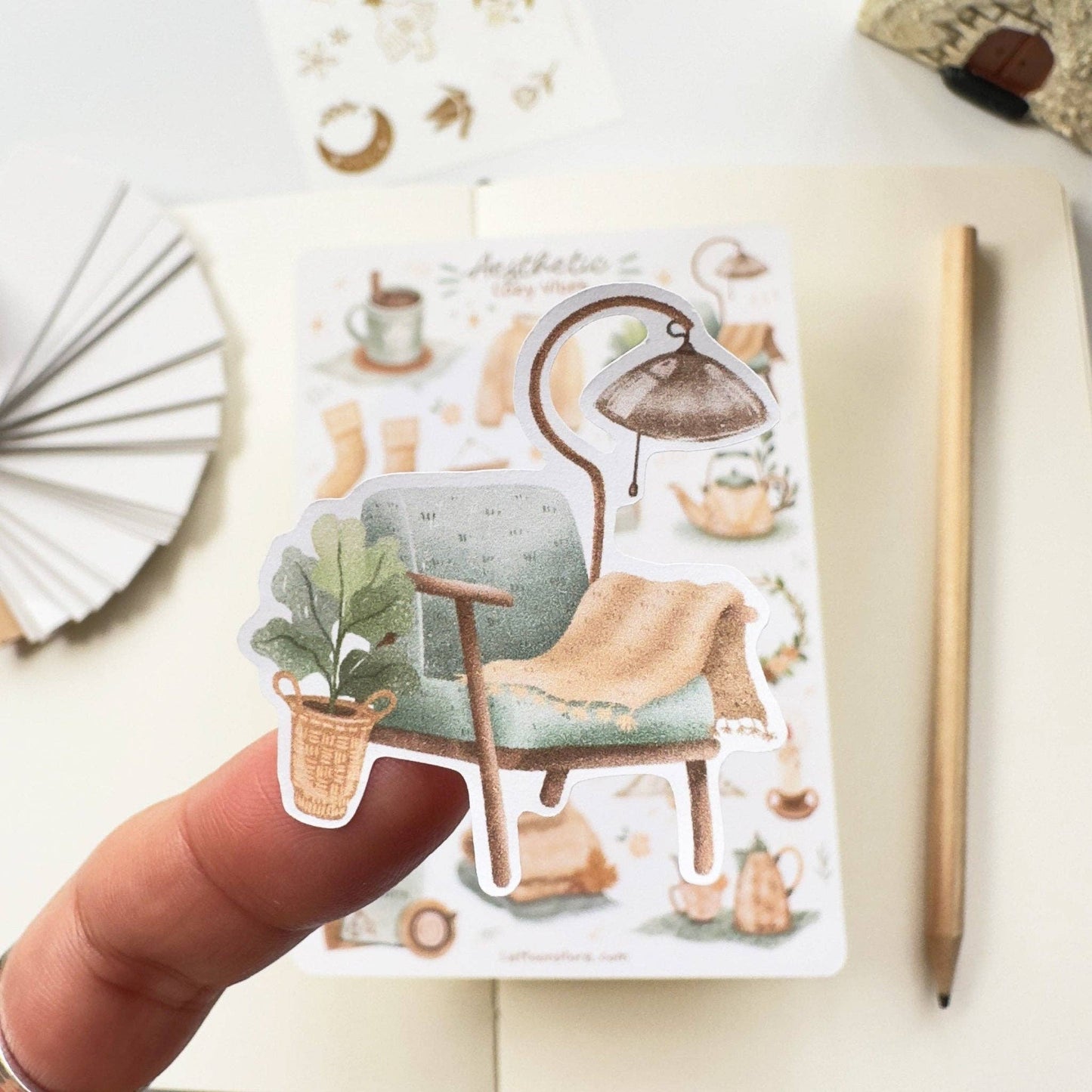 Sticker Sheet - Aesthetic Cozy Vibes: Matte Paper