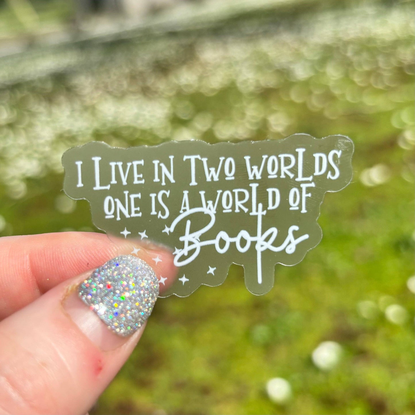 I Live In Two Worlds Sticker