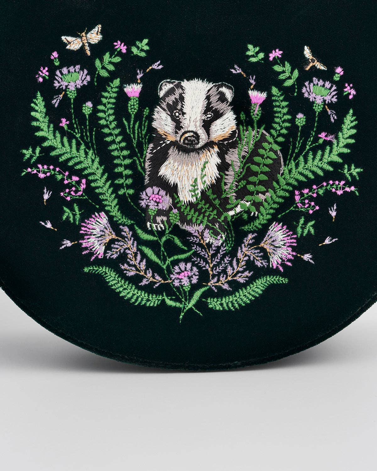 FABLE Badger Embroidered Saddle Bag