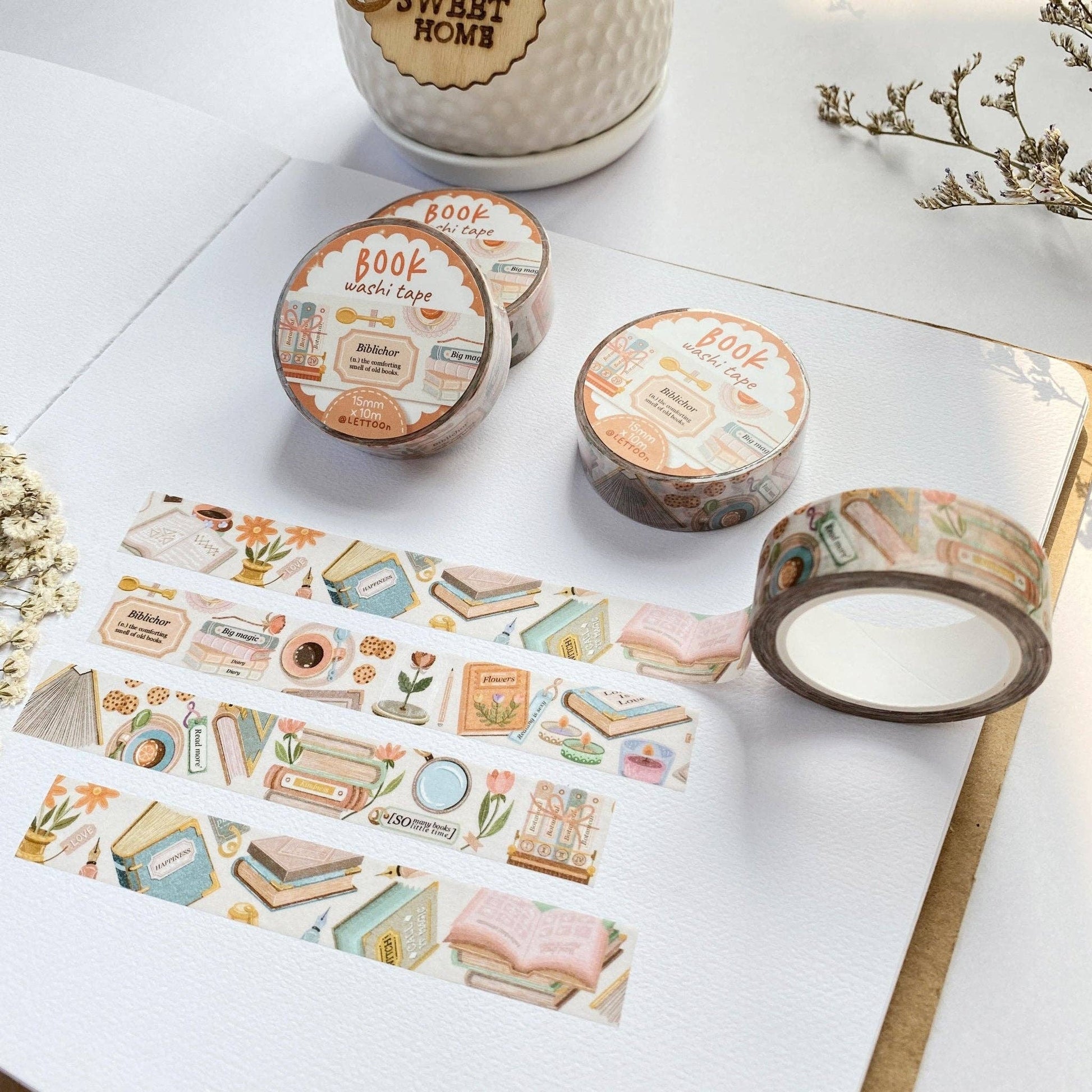 Washi Tape - Book - Tea & Fables