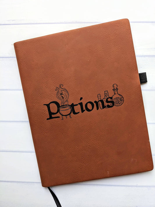 Potions Vegan Leather Journal (Vanlig størrelse) - Tea & Fables