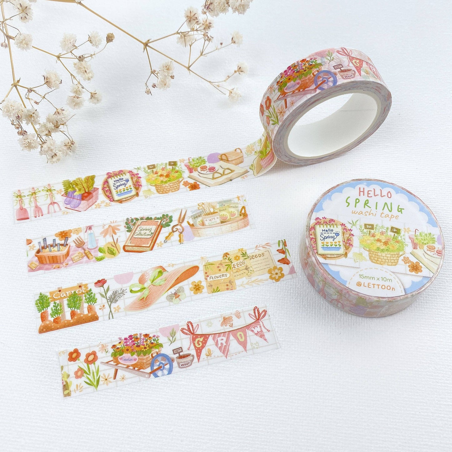 Washi Tape - Hello Spring - Tea & Fables