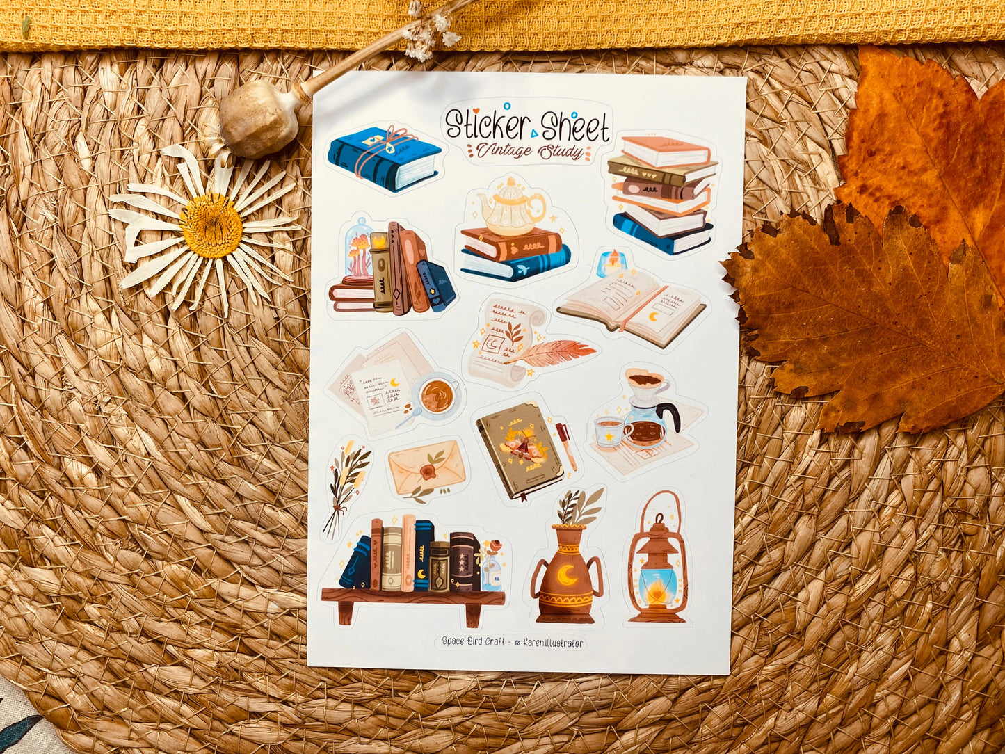 Sticker Sheet: Vintage Study