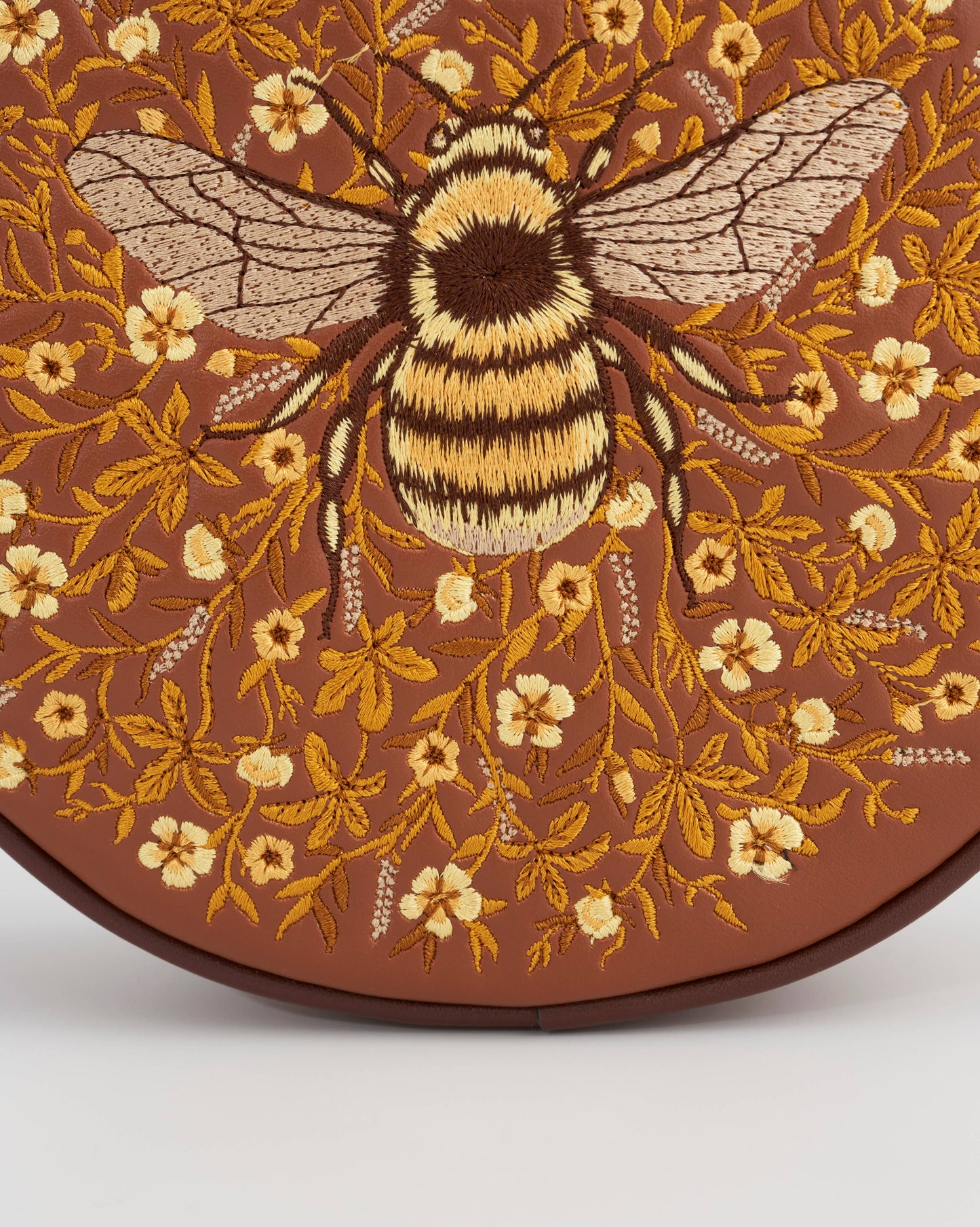 FABLE Bumble Bee Tan Circle Bag