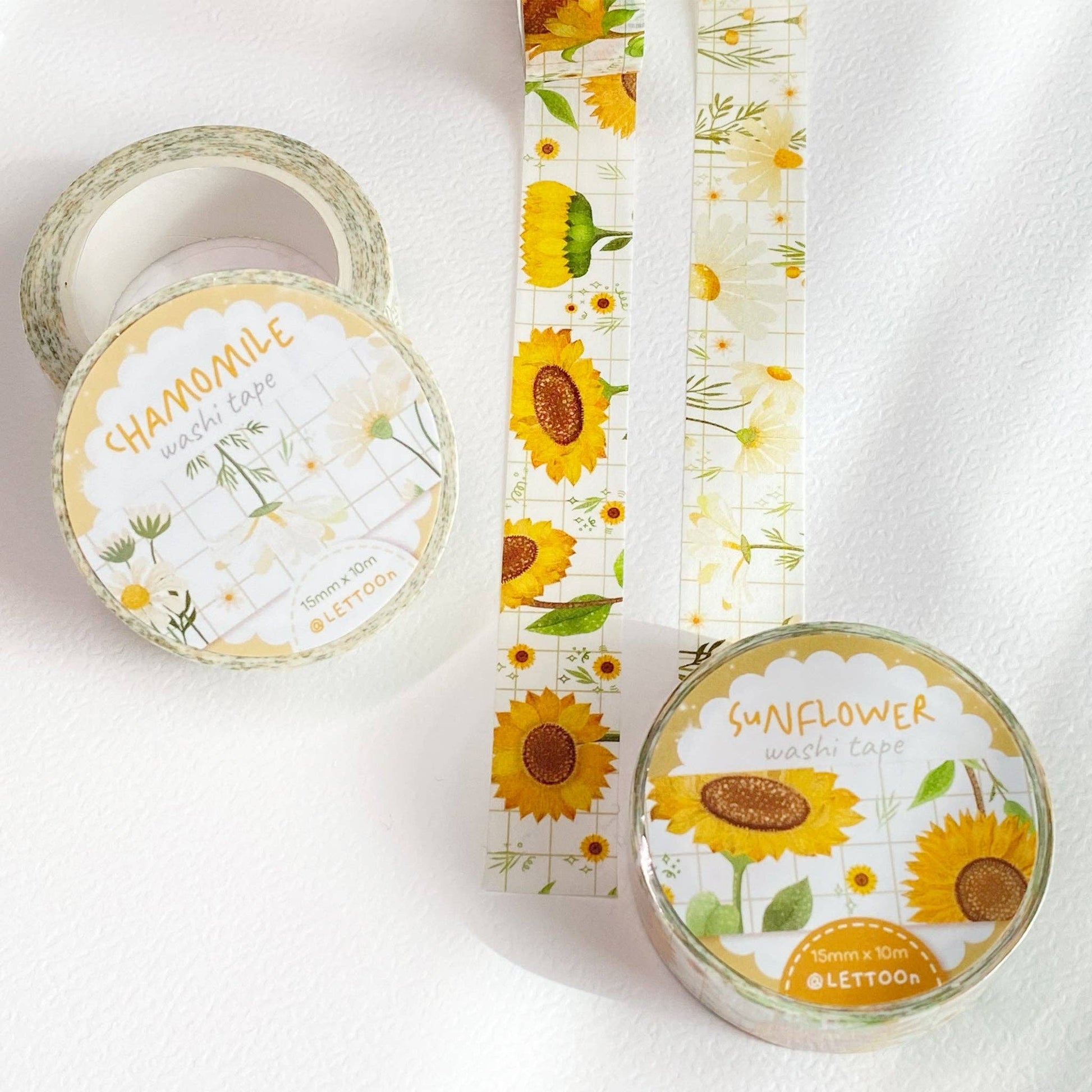 Washi Tape - Sunflower - Tea & Fables