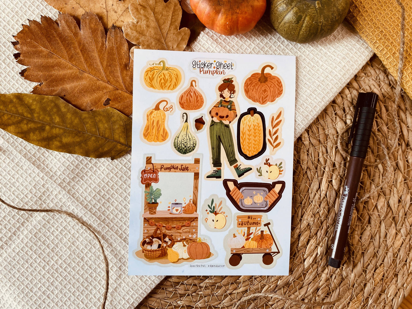 Sticker Sheet: Pumpkin
