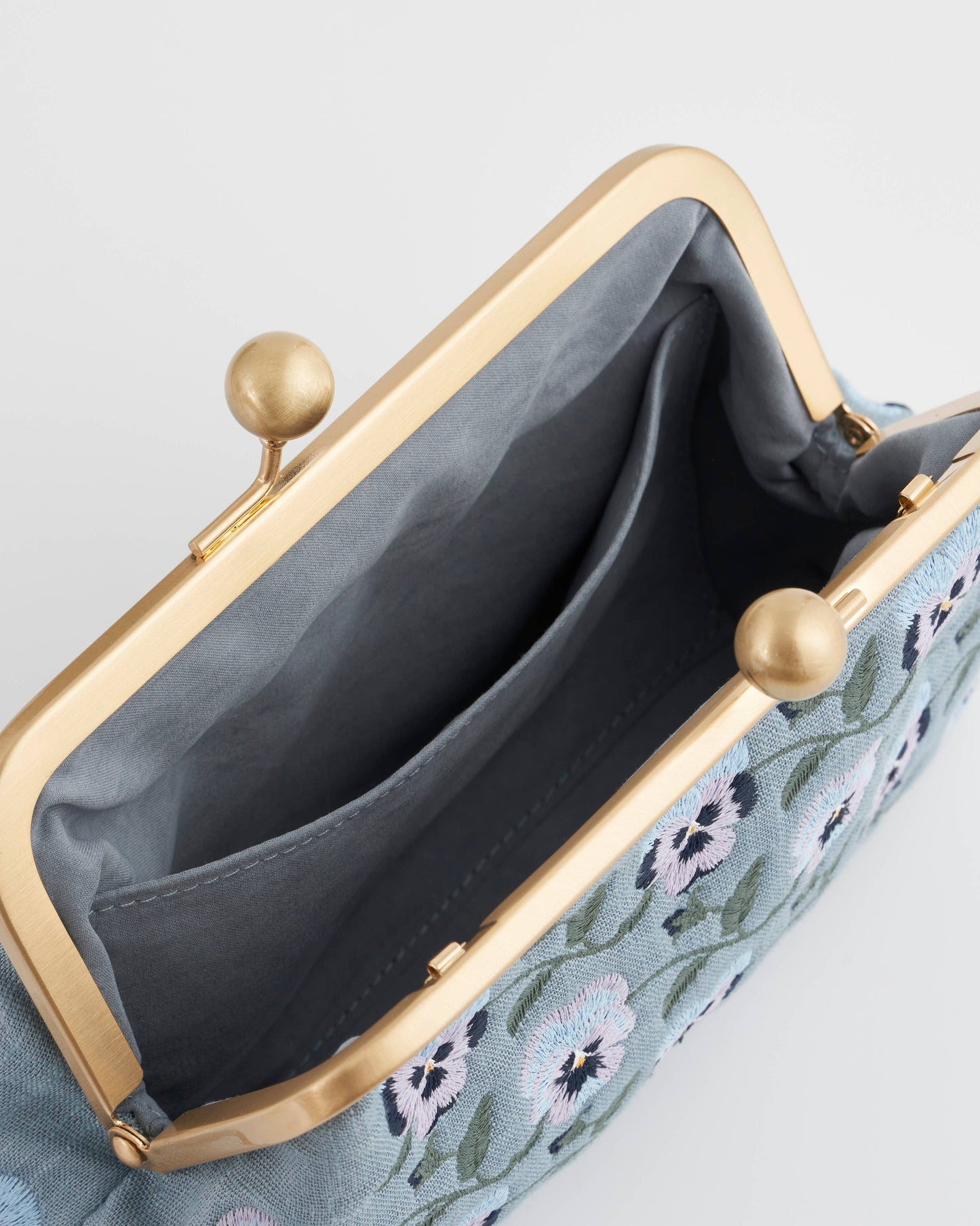 FABLE Pansy Blue Victoriana Clutch