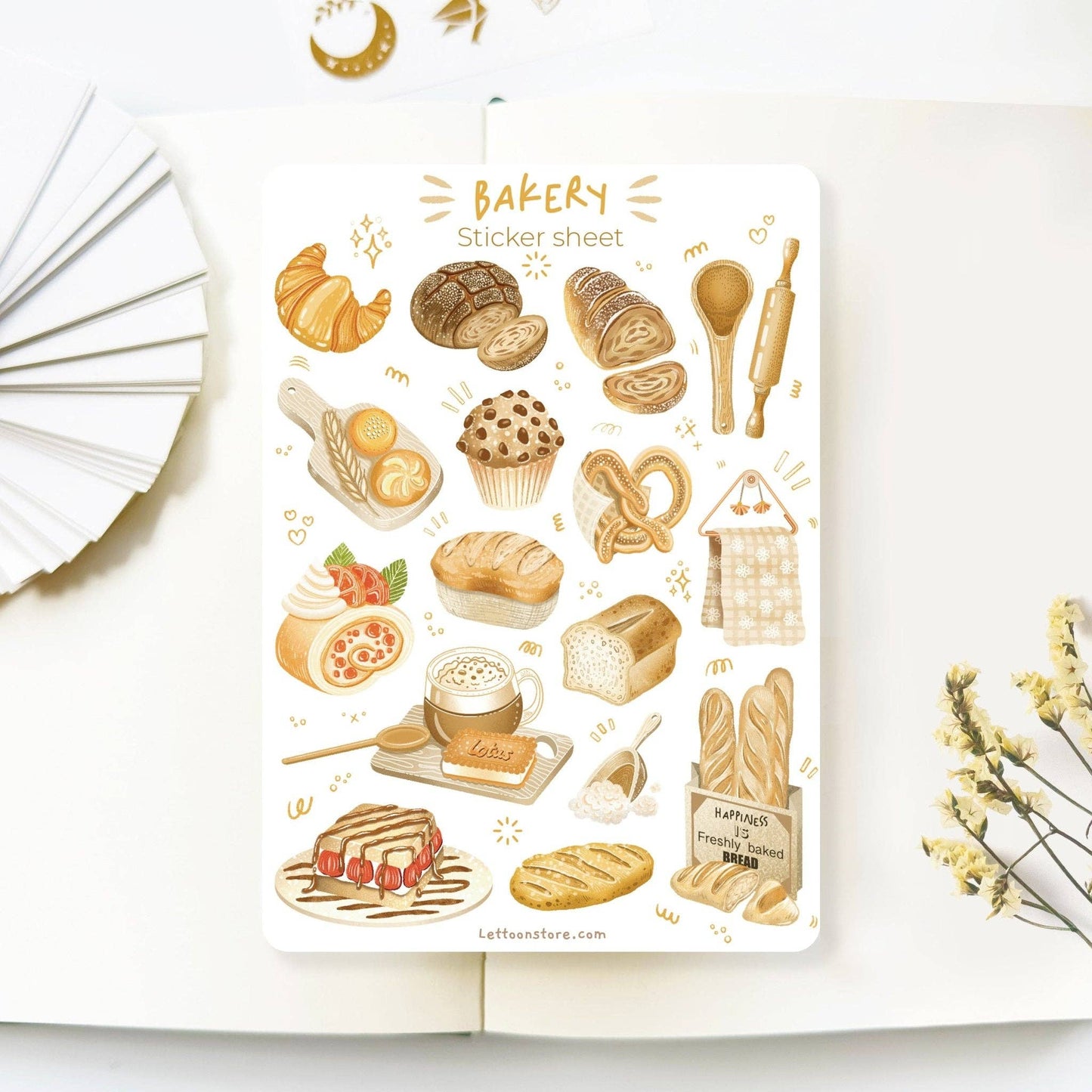 Sticker Sheet - Bakery: Bakery / Semi-Transparent - Tea & Fables