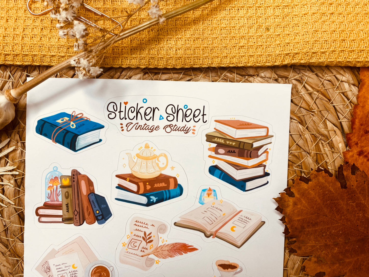 Sticker Sheet: Vintage Study