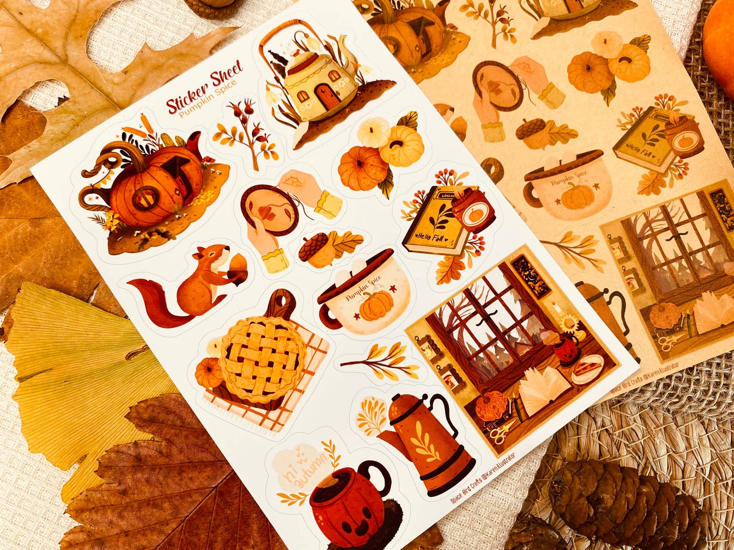 Sticker Sheet: Pumpkin Spice