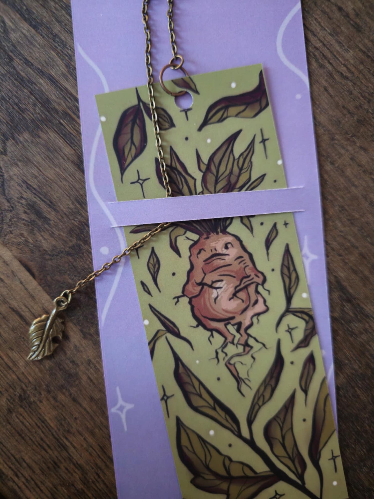 Mandrake Herbology Chain Bookmark