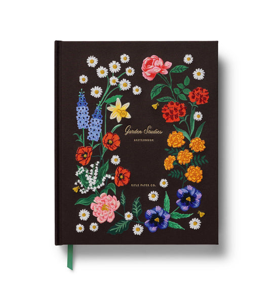 Garden Study Embroidered Sketchbook