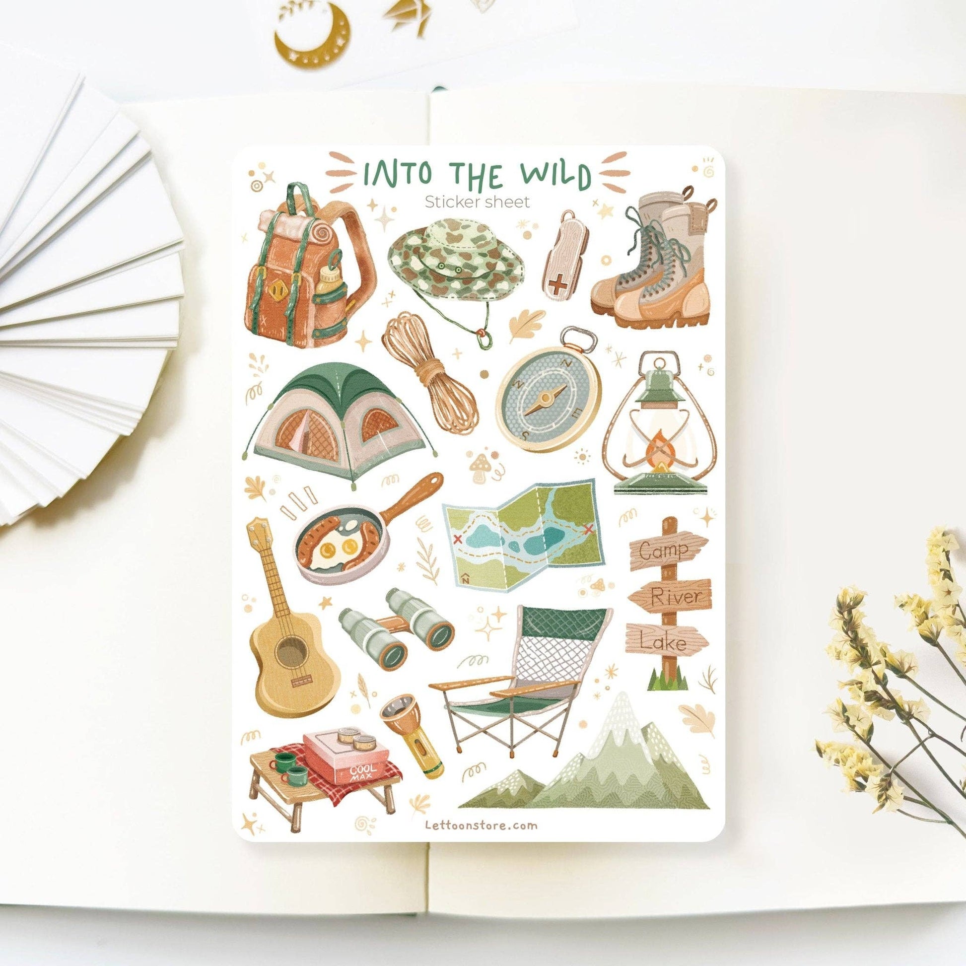 Sticker Sheet - Into The Wild - Tea & Fables