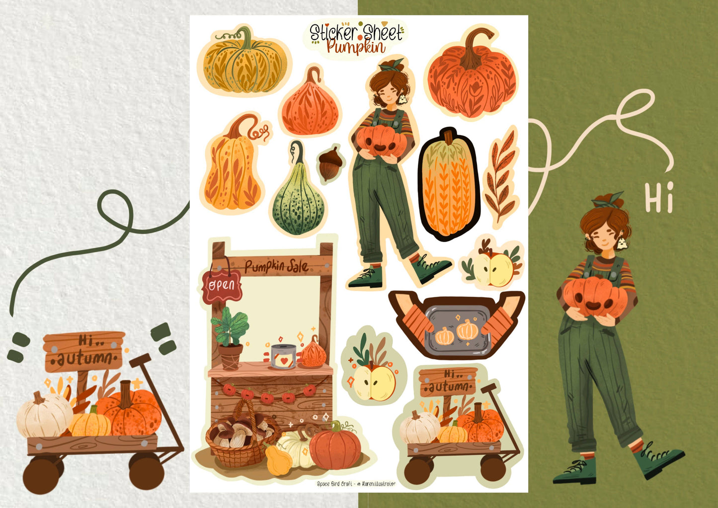 Sticker Sheet: Pumpkin