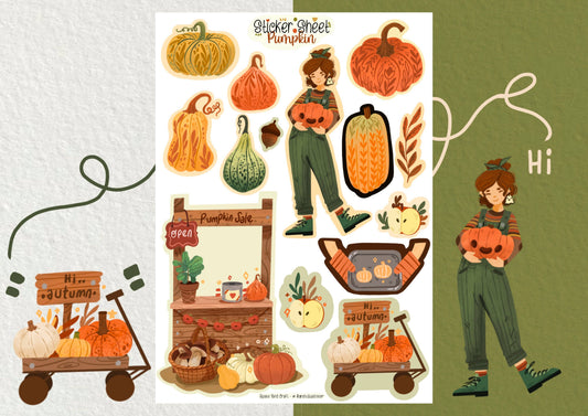 Sticker Sheet: Pumpkin