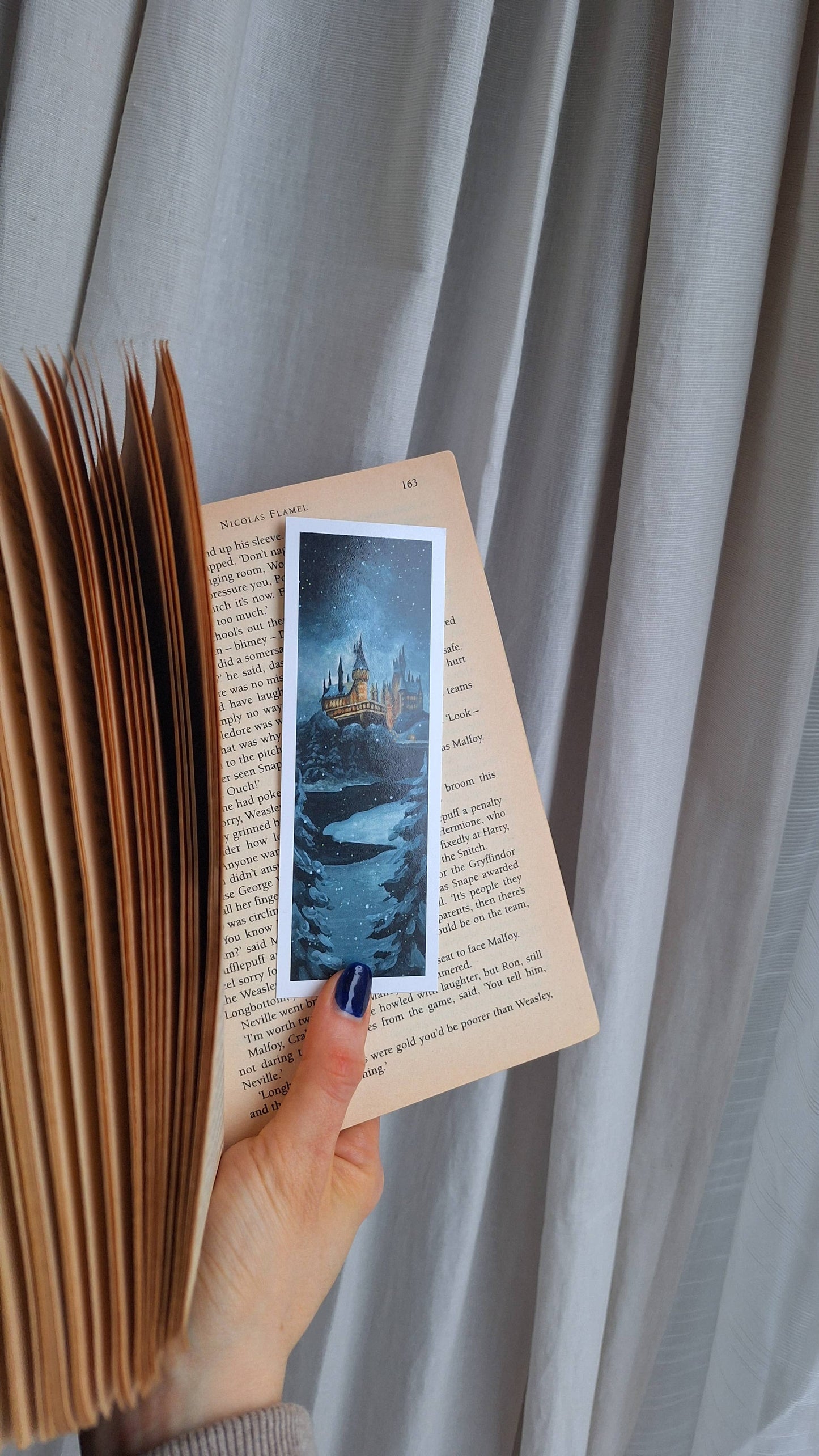 Snowy Winter Castle Bookmark