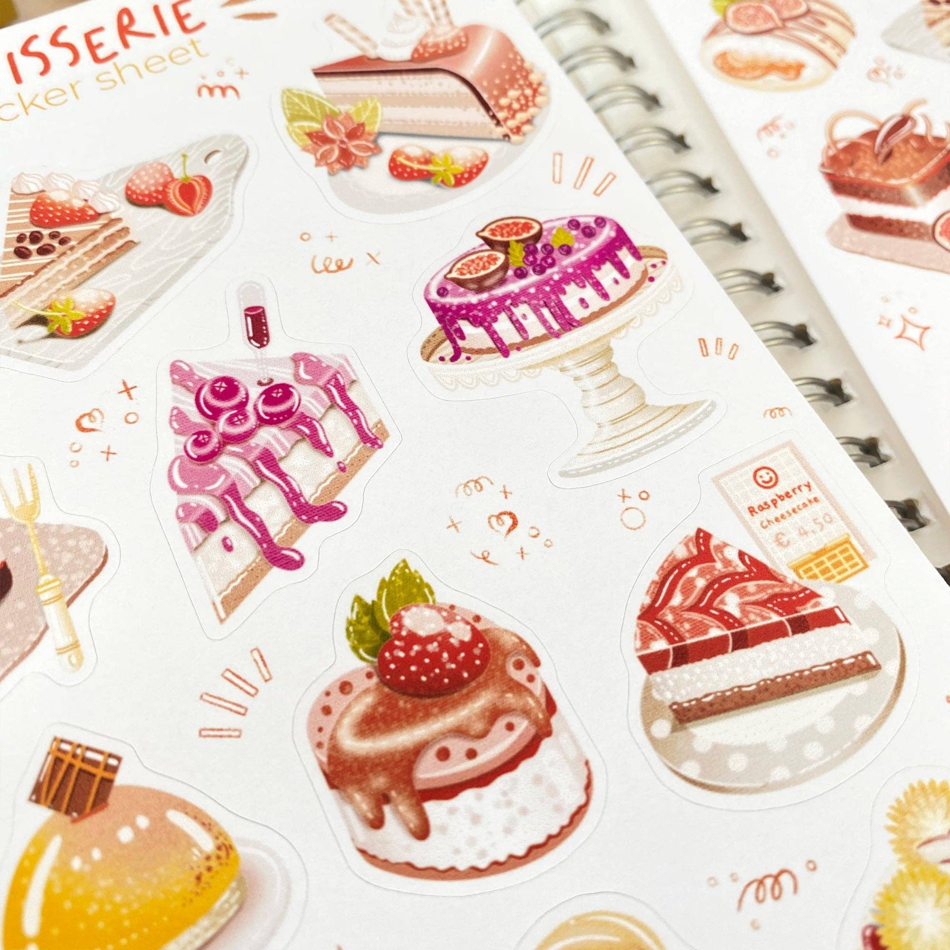 Sticker Sheet - Patisserie: Semi-Transparent - Tea & Fables