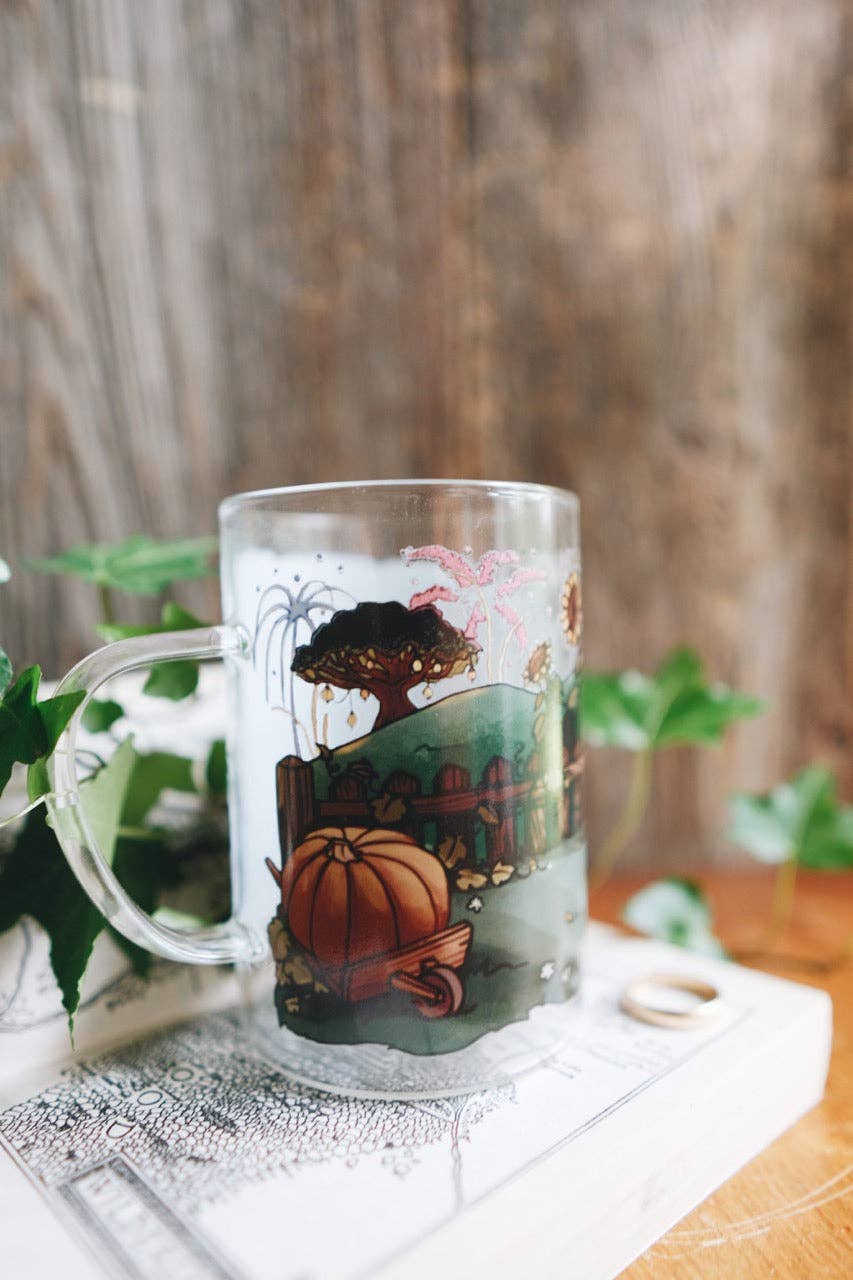 Glass Mug: Halfling Home