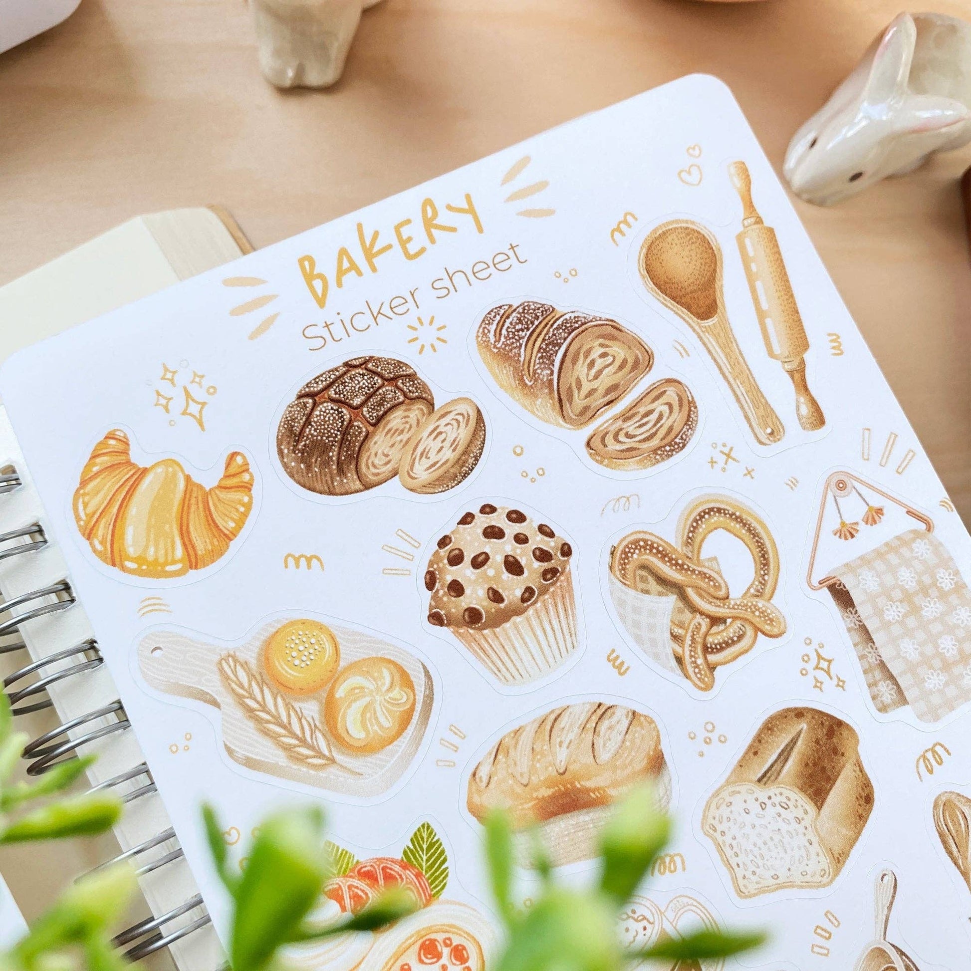 Sticker Sheet - Bakery: Bakery / Semi-Transparent - Tea & Fables