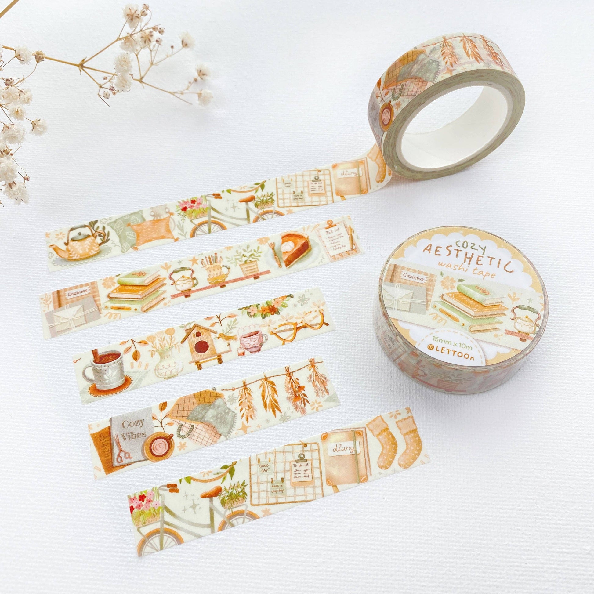 Washi Tape - Cozy Aesthetic - Tea & Fables