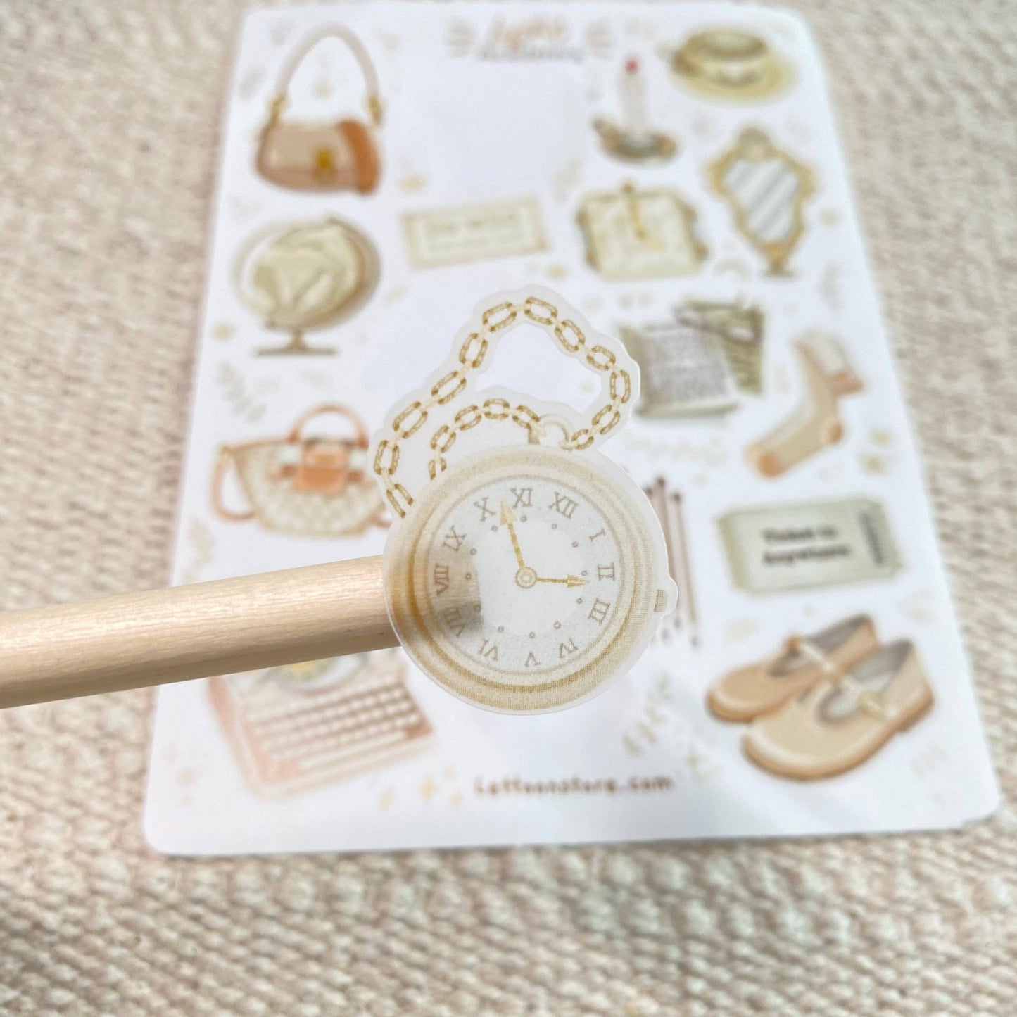 Sticker Sheet - Dark & Light Academia: Semi-Transparent Paper / Both Themes