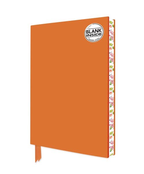 Artisan Orange Blank Journal - Tea & Fables