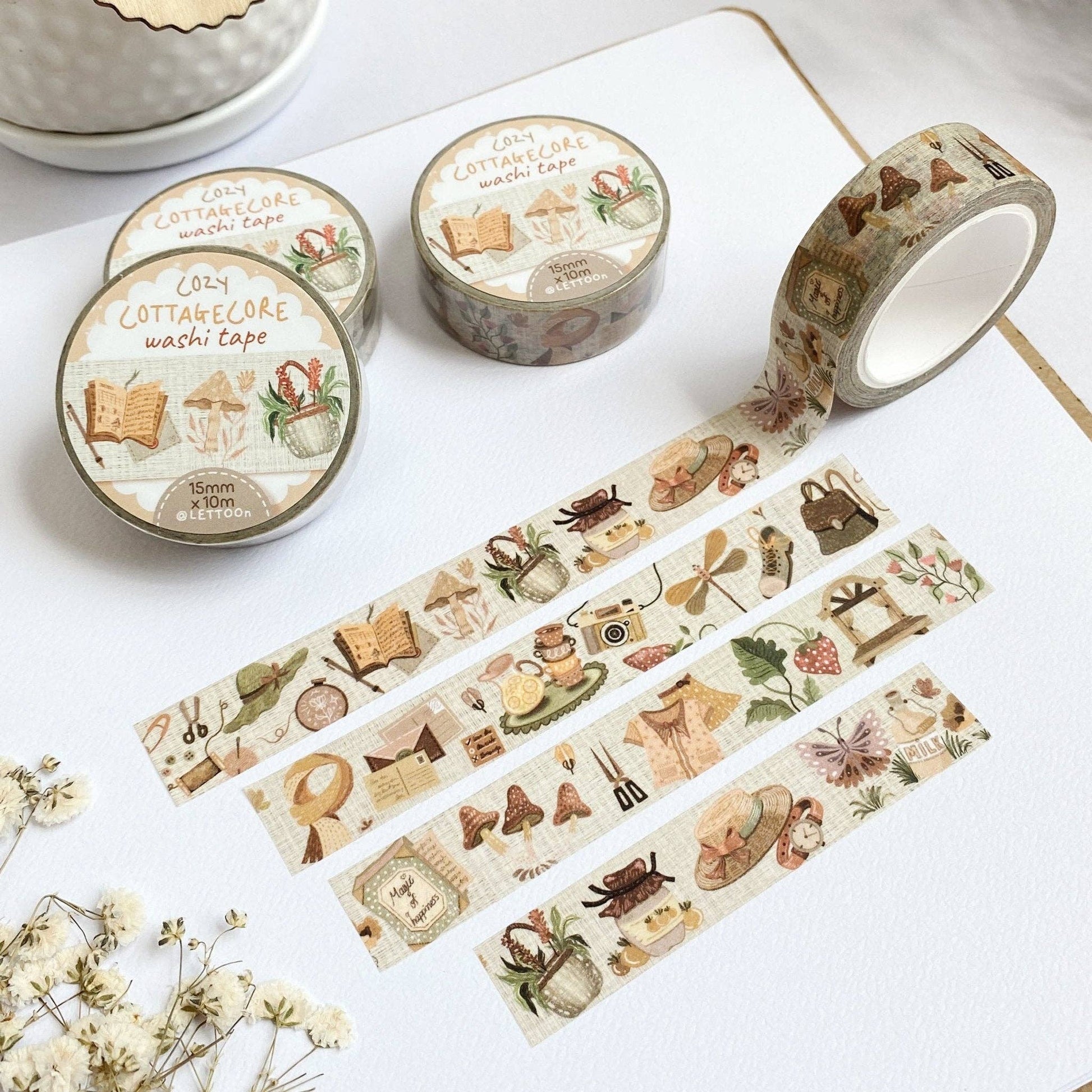 Washi Tape - Cozy Cottagecore - Tea & Fables