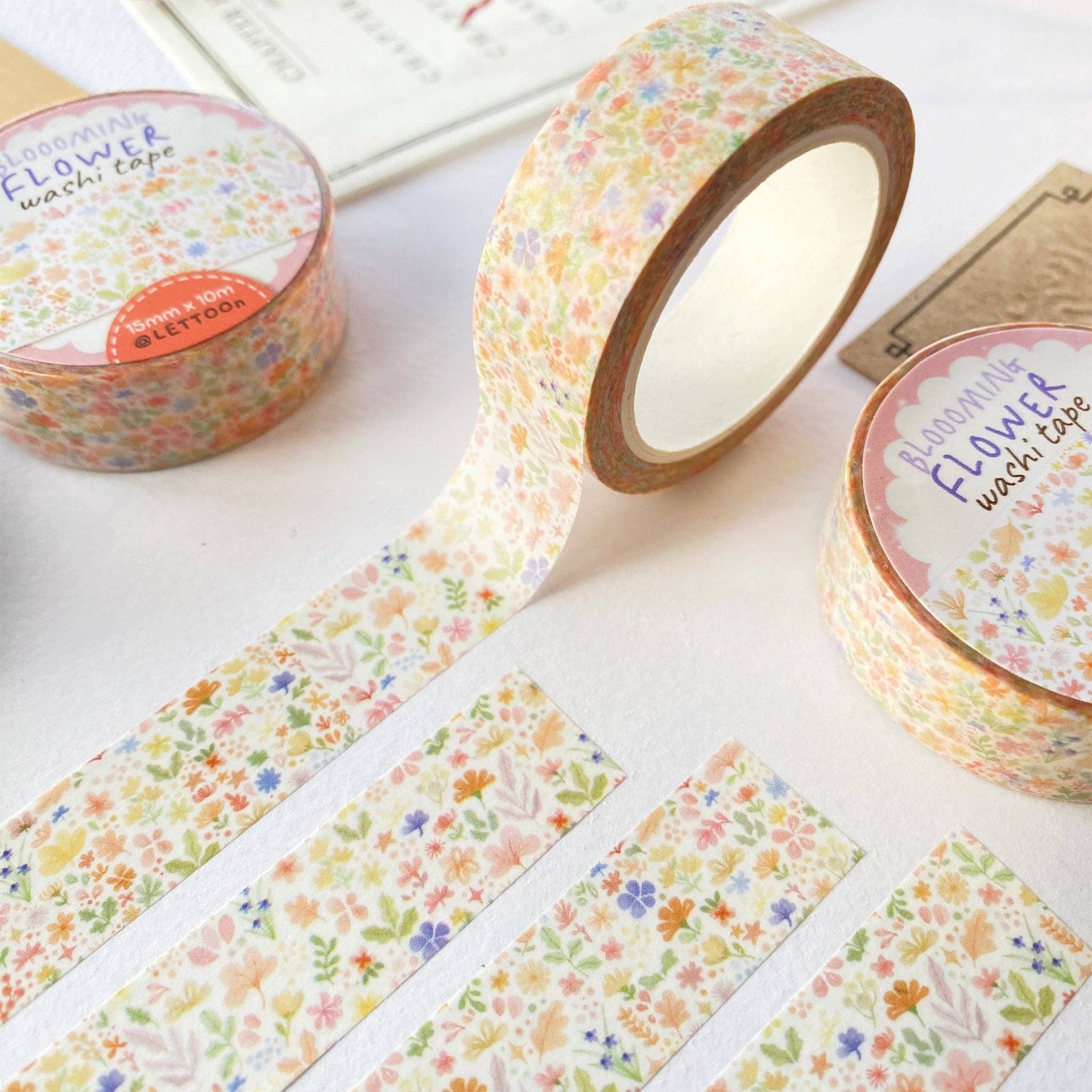 Washi Tape - Blooming Flower - Tea & Fables