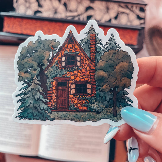 Cozy Cottagecore Sticker - Tea & Fables