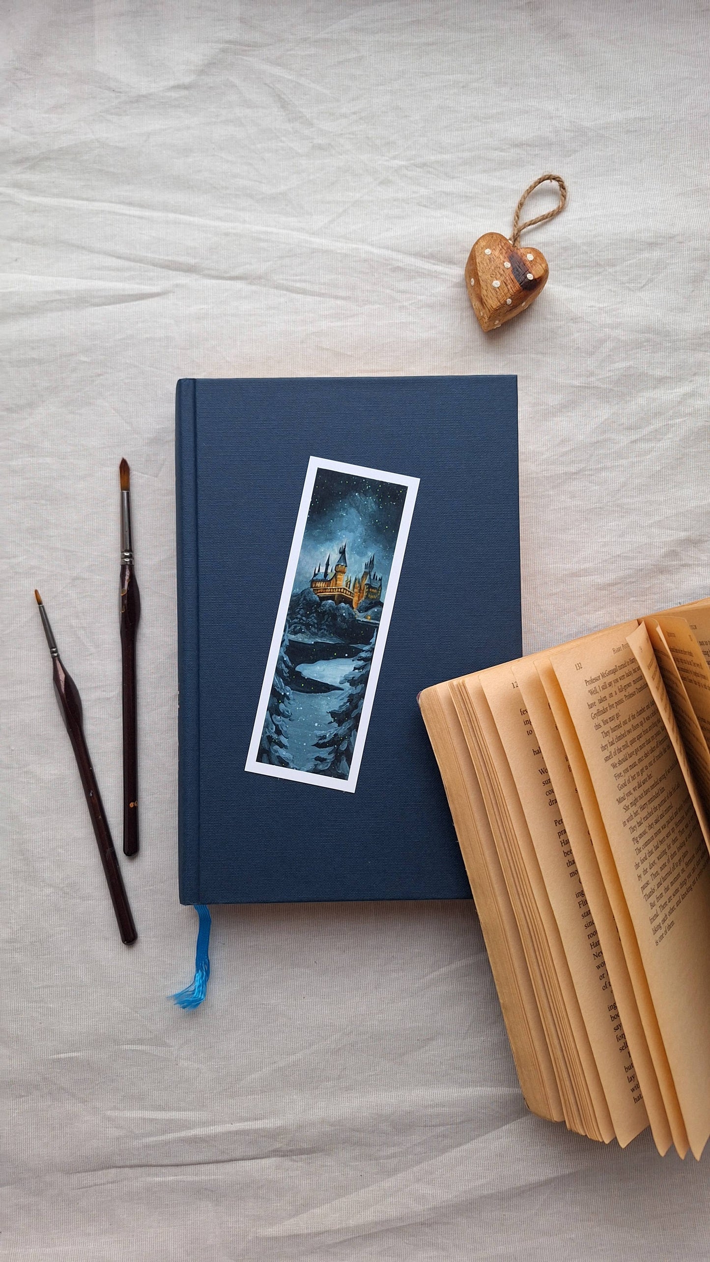 Snowy Winter Castle Bookmark