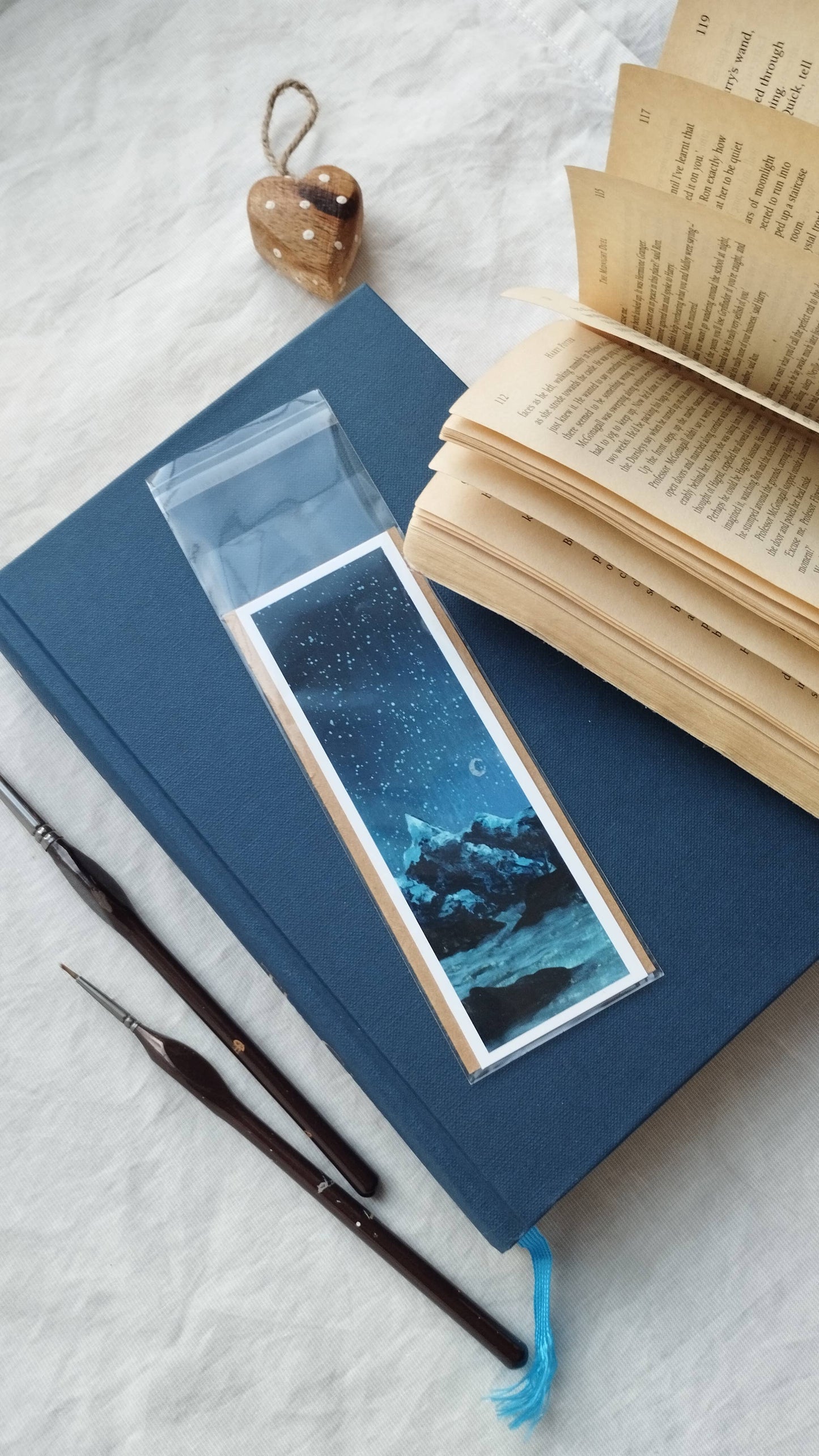 Starry Sky & Mountains Bookmark