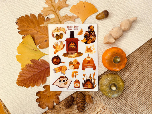 Sticker Sheet: Cozy Home