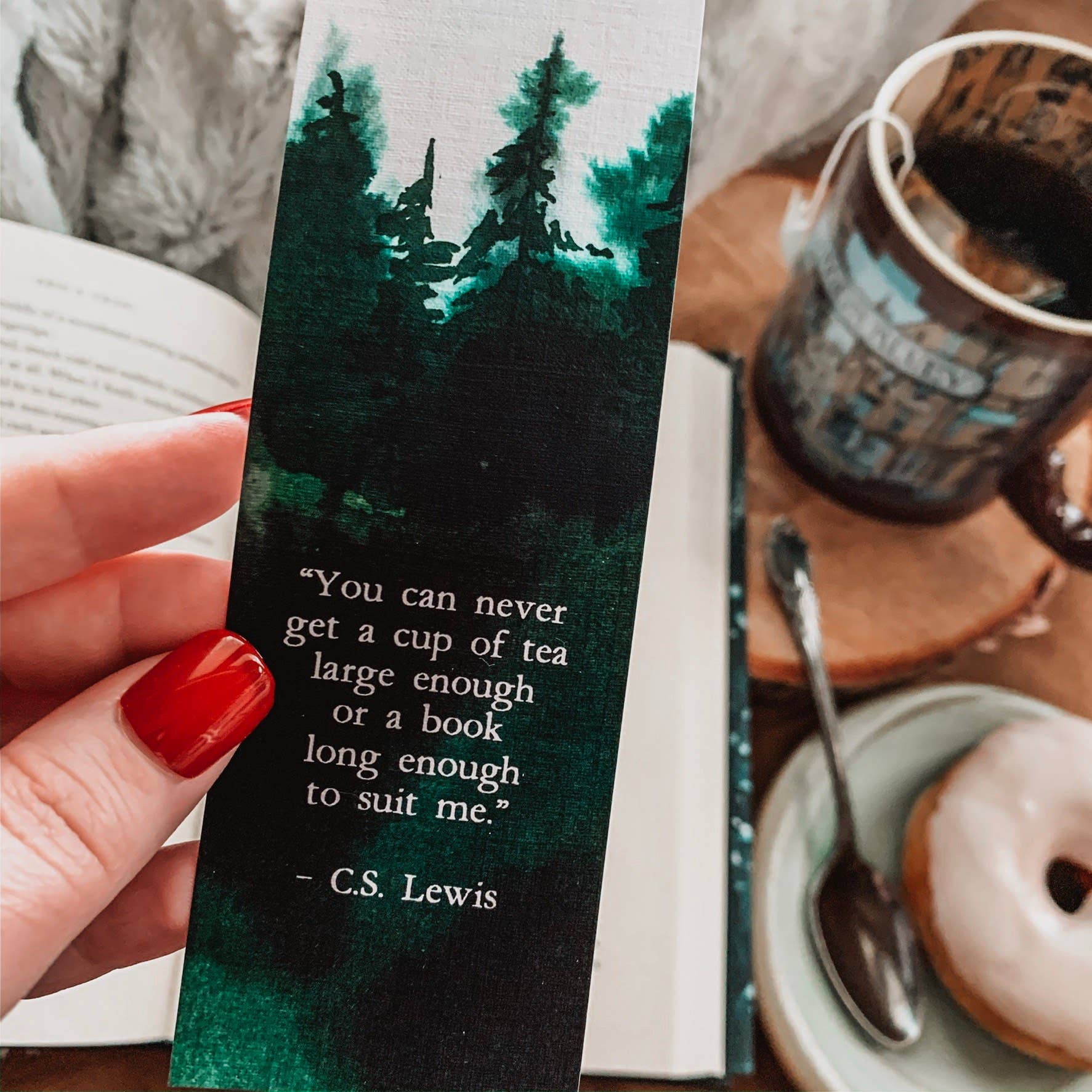 C.S. Lewis Tea Quote Bookmark - Tea & Fables