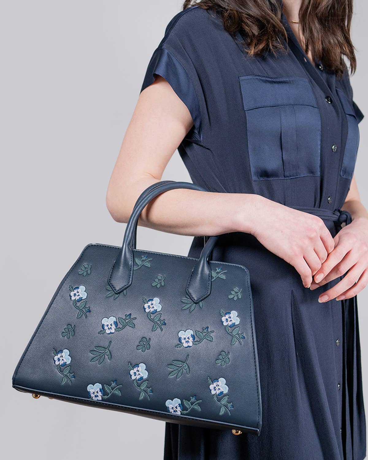 FABLE Running Bunny Ditsy Large Structured Tote