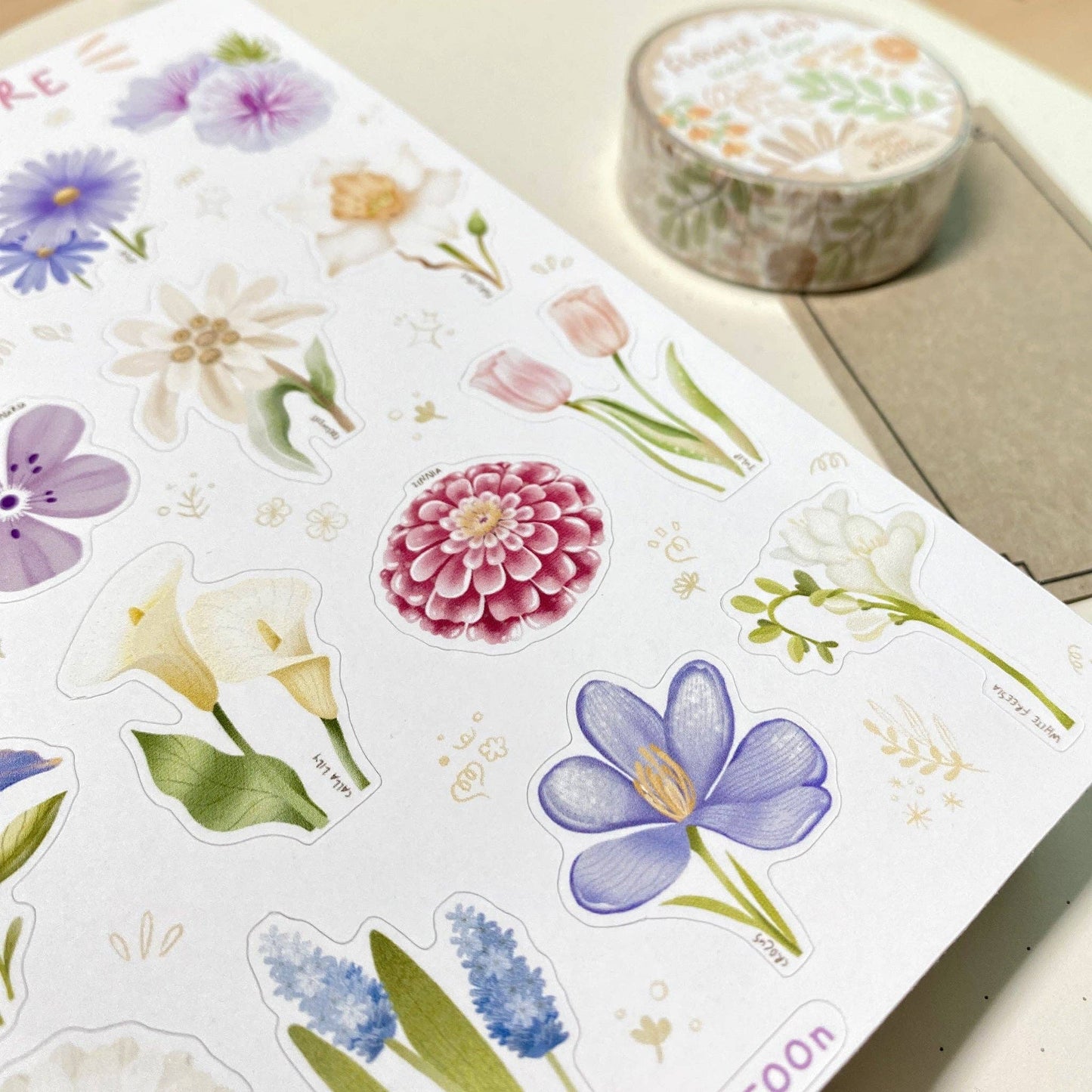 Sticker Sheet - Floral Desire - Tea & Fables